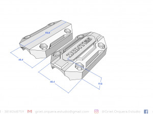 Protector para Defensas Motor - Crash Guard 3D Model