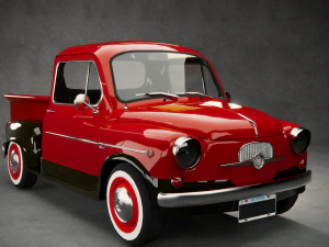 Fiat 600 - F600 Pick Up Prototipo 3D Model