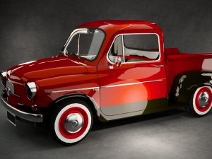 Fiat 600 - F600 Pick Up Prototipo 3D Модель