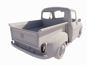 Fiat 600 - F600 Pick Up Prototipo 3D Модель