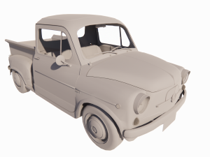 Fiat 600 - F600 Pick Up Prototipo 3D Модель