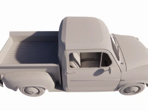 Fiat 600 - F600 Pick Up Prototipo 3D Model