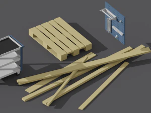 low-poly workshop pack 3D Model