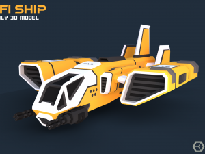 Sci-Fi Ship Modelo 3D