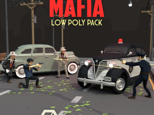 Mafia LowPoly Pack 3D मॉडल