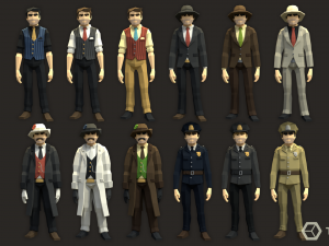 Mafia LowPoly Pack 3D Model