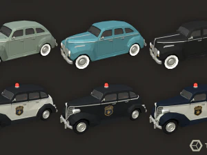 Mafia LowPoly Pack 3D Model