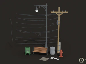 Mafia LowPoly Pack 3D Model