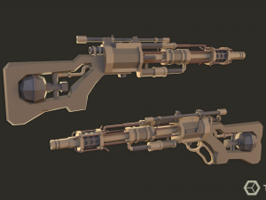 Steampunk Weapons LowPoly Pack 3D Model