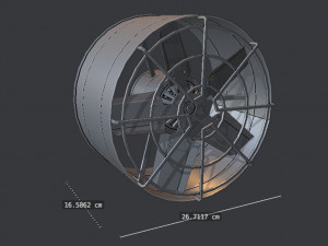 Industrial exhaust fan Modello 3D