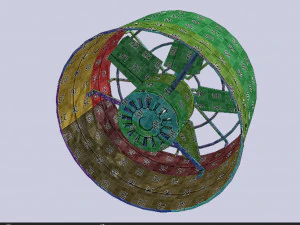 Industrial exhaust fan 3D Model