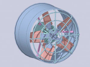 Industrial exhaust fan 3D Model