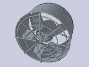 Industrial exhaust fan Modello 3D