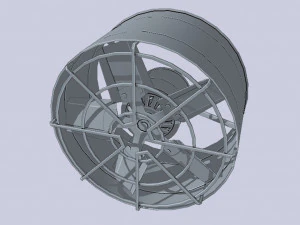 Industrial exhaust fan 3D Model