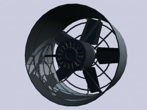 Industrial exhaust fan 3D Model