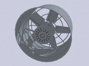 Industrial exhaust fan Modello 3D
