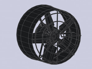 Industrial exhaust fan Modello 3D