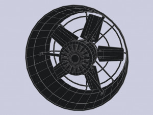 Industrial exhaust fan Modello 3D