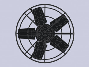 Industrial exhaust fan Modello 3D