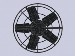 Industrial exhaust fan 3D Model