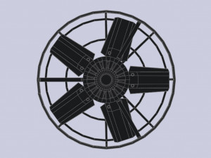 Industrial exhaust fan Modello 3D