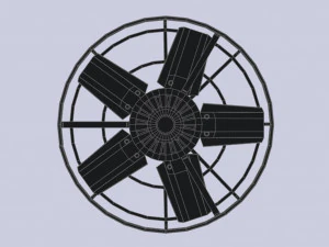 Industrial exhaust fan 3D Model