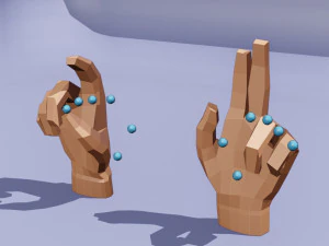 हाथ से धांधली 3D मॉडल