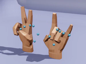 हाथ से धांधली 3D मॉडल