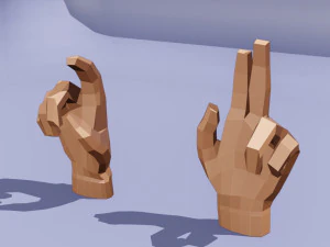 हाथ से धांधली 3D मॉडल