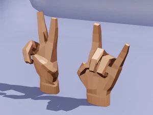 हाथ से धांधली 3D मॉडल