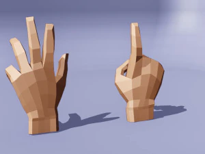 हाथ से धांधली 3D मॉडल