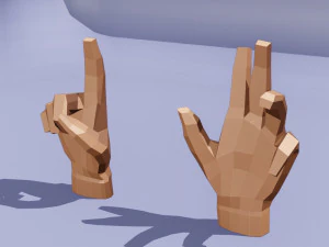 हाथ से धांधली 3D मॉडल