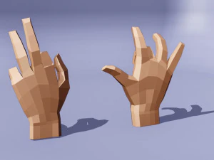 हाथ से धांधली 3D मॉडल