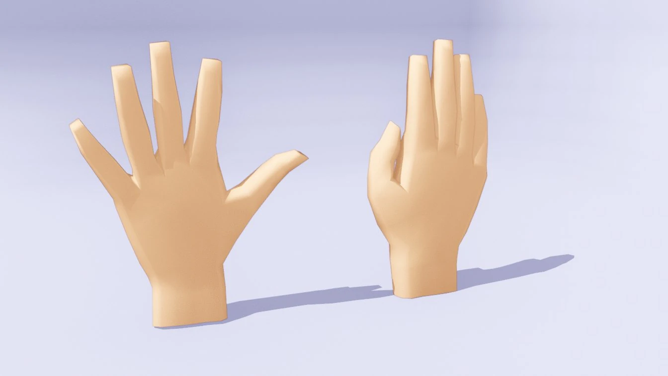 हाथ से धांधली 3D मॉडल .c4d .max .obj .3ds .fbx .stl .blend 