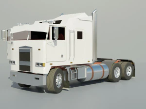 Semi caminh&atilde;o Cabover Modelo 3D