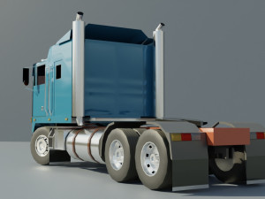 Semi truck Cabover 3D Model