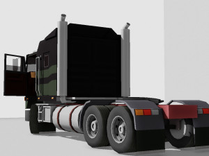 Semi truck Cabover 3D Model