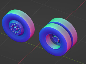 Truck Wheels 3D 모델