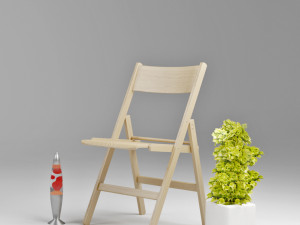 folding chair in the scandinavian style Modelo 3D