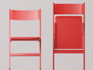 folding chair in the scandinavian style Modelo 3D