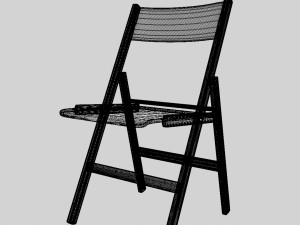 folding chair in the scandinavian style Modelo 3D