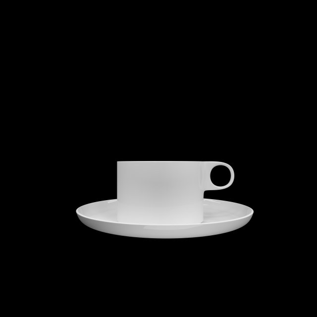 2 cups of coffe and 1 mug 3D Model .c4d .max .obj .3ds .fbx .stl .blend 