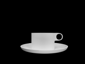 2 cups of coffe and 1 mug 3D Model