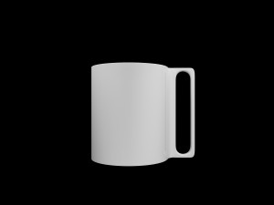2 cups of coffe and 1 mug 3D Model