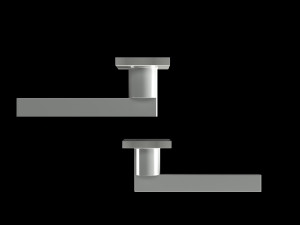 handle door front-back 3D 模型