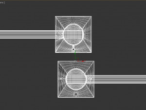 handle door front-back 3D 模型