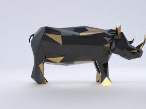 rhinocero Modello 3D