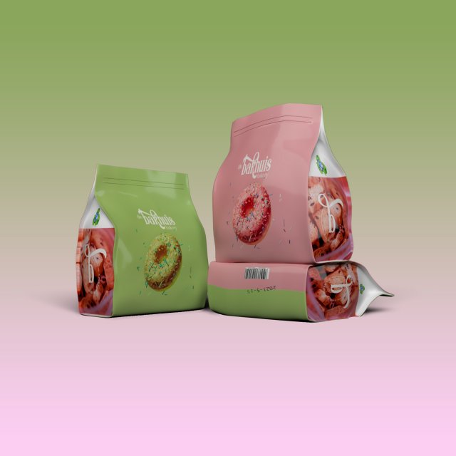 kitchen stuff bag of cookies Modelo 3D .c4d .max .obj .3ds .fbx .stl .blend 