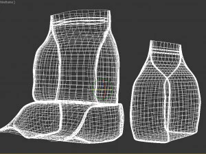 kitchen stuff bag of cookies 3D Model