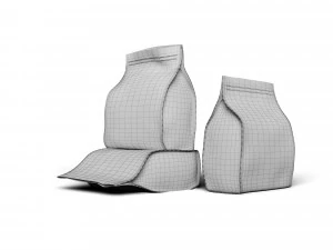 kitchen stuff bag of cookies 3D Model